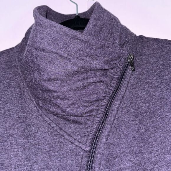 Tuff Athletics Womens Asymmetrical Full Zip Jacket XL 55% Cotton 38% Polyester P - Picture 2 of 9